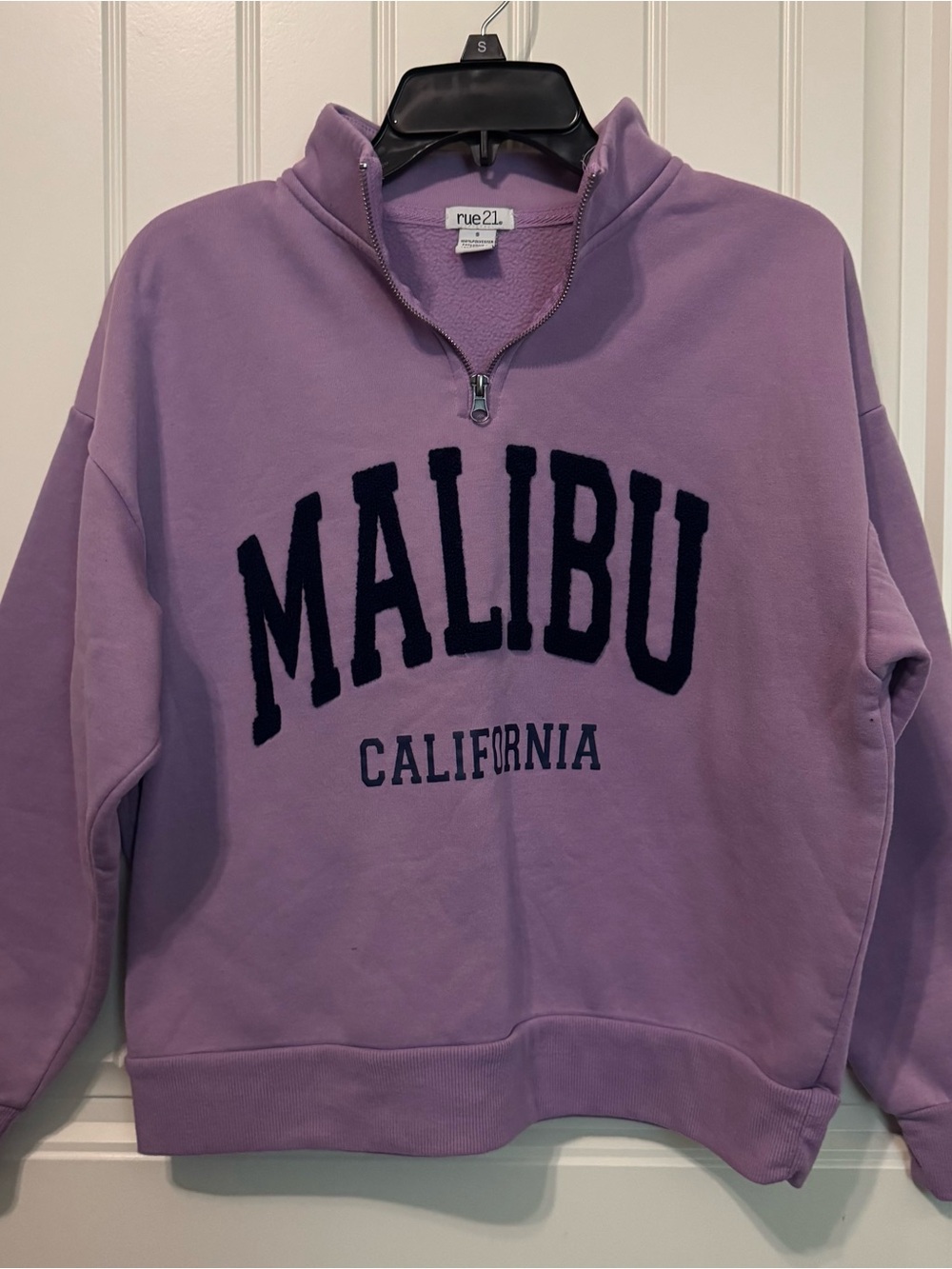 rue21 Lavender Half-Zip 'Malibu' Pullover